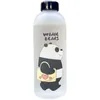Tasses 1000 ml Kawaii Bouteille d'eau en plastique la plus mignonne Ours panda givré avec couvercle et paille Bouteille de dessin animé LeakProof Drinks Protein Shaker Z0420