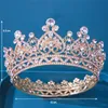 Europese en Amerikaanse bruid sieraden, Crown Alloy Diamond Wedding Headwear, Barokke Hair Hoop, Round Crown, Fabrikant Direct Sales TS-0093