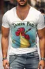 Men's T Shirts 2023 Shirt For Men V-neck Short Sleeves Oversized T-shirt Fashion Summer Vintage Clothing Sports Tees Leisure Pullover