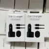 OEM 품질 45W 자동차 충전기 어댑터 슈퍼 빠른 충전 2.0 듀얼 포트 USB C Type-C Bullet 빠른 적응 자동차 소켓 소매 상자와 함께 Samsung S22 Note10 EP-L5300