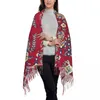Scarves Custom Printed Tree Of Life With Bird Antique Persian Rug Scarf Men Women Winter Warm Floral Ethnic Vintage Shawl Wrap