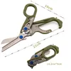 Schaar Multifunction Sadisors First Aid Expert Tactical Folding Sacisors Outdoor Survival Tool Combonity Knife