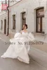 Vestidos de festa vestidos de noiva de corpete de corpete sem armadilha com mangas longas destacáveis ​​Empire Bridal Gowns Vestido de Noiva T230502