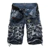 Hommes Shorts Hommes D'été Camouflage Militaire Cargo Shorts Bermuda Masculina Jeans Homme Mode Casual Baggy Denim Shorts 29-42 T230502