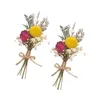 Dekorative Blumen Mini echte natürliche getrocknete Blumenstrauß Rose Pampasgras Gypsophila Pflanzen Heimdekoration Weihnachtsgeschenke DIY