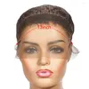 黒人女性のための短いピクシーカットウィッグディープウォーウェーブウィッグカーリーボブ透明レースフロントヒューマンヘア