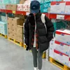 Kadın Trençkotları Kış Kore Moda Büyük Boy Kadın Yastıklı Ceket Nedensel Stand Yakası Kısa Pamuk Parker Kadın Kalın Gevşek Palto
