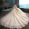 Sukienki imprezowe suknia ślubna 2021 Gryffon klasyczna suknia ślubna bez ramiączek z koronkową suknią piłką po pociągu luksusowy haft haftowy de Mariee t230502