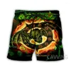 Herenshorts Mode Dames/heren 3D Print Overkill Band Zomer Strand Streetwear Heren Sneldrogend Vakantie Casual