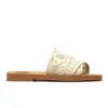 chloe woody sandals slides Kadınlar ünlü Mules'in düzenleyici, beyaz beyaz pembe bölümü yaz dışındaki ayakkabıları kadınlar 【code ：L】