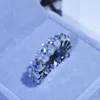 Zirkoonringen voor vrouwen eeuwigheid belofte cz kristal vinger ring verloving bruiloft sieraden liefde cadeau