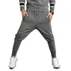 Herrbyxor män joggers byxor svettbyxor utkläder mager passar aktiv blyerts casual mode smal passform