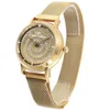 Zegarek 2023 TPL Kobiety moda diamenty 360 stopni obrotowy magnes Analog kwarcowy zegarki na nadgarstki luksusowe diamentowe tarcze
