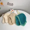 Cappelli Berretti Cappellino per bambini in stile occidentale per bambini coreani Cappellino caldo lavorato a maglia per ragazzi e ragazze Paraorecchie semplici in bava