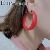 Coréen déclaration cercle forme boucles d'oreilles pour femmes couleur bonbon acrylique géométrique cerceau boucles d'oreilles mignon mode oreille bijoux cadeaux 2023