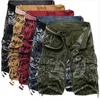 Hommes Shorts Hommes D'été Camouflage Militaire Cargo Shorts Bermuda Masculina Jeans Homme Mode Casual Baggy Denim Shorts 29-42 T230502