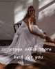 Sukienki imprezowe Sevintage Boho Tiuls Suknie ślubne w szpic w szyku w szyku pliska Ruched A-Line Wedding Suknia Współczesna sukienka dla nowożeńców Made 2022 T230502