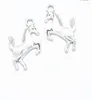 Charms 40st Running Horse 34 19mm Tibetan Bronze Silver Color Pendants Antika smycken som gör DIY handgjorda hantverk F0926