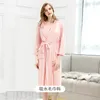 Kvinnors sömnkläder Kvinnor Nattkläder Terry Robes Soild Summer Cotton Kimono Bathrobe Bridesmaid Spa Robe Loungewear Nightgown Bathrobes