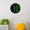 Настенные часы безмолвные светодиодные часы с дистанционным управлением цифровой регулируемой яркости для столовой офисная ванная комната