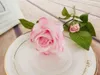 Decoratieve bloemen 33 cm Vintage Silk Artificial Roses Branch Big Flower Small Bud Fake Wedding Home Decoratie