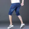 Shorts pour hommes 2022 Summer Brand New Men's Fit Straight Denim Shorts Classique Casual Vêtements Léger Coton Stretch Mince Slim Shorts T230502