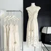 Платья Летняя женская одежда Слинг Абрикосовое кружево Темперамент Самосовершенствование Дизайн Sense Beach Resort Style Dres 230428