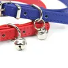 Corde de Traction en cuir PU collier de chien de compagnie fournitures pour animaux de compagnie bricolage cloche japonaise collier de chat cloches accessoires pour chiens en gros