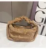 Abendtaschen Luxus-Designer-Handtasche Strass Faltgriff Samt Tote Geldbörsen für Frauen Kupplung Strandtasche 230427