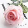 Fleurs décoratives roses artificielles bouquets de mariage haute simulation flanelle maison voiture fête décoration festive