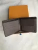 6 färger herr märke plånbok mäns läder med plånböcker för män handväska plånbok män plånbok med orange låda dammväska