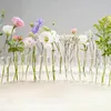 Vasen aus klarem Glas, Röhren-Set zum Aufhängen, Blumenhalter, Pflanzenbehälter, Blumenvasen für Zuhause, Raumdekoration, 230428