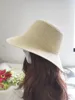 Cappelli a tesa larga Cappello da donna con visiera parasole estiva fai-da-te intrecciata a mano da donna