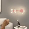 Duvar lambaları Modern Minimalist Tasarım LED Hafif Karikatür İç Dekorasyon Lambası Oturma Odası Yatak