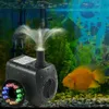 Pumps Colorful Lights Water Pump LED Beads Lights Underwater Fountain Pump Pond Aquarium Submersible Fountain Machine Aquarium Pump