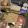 حزم الظهر على الظهر سفر حقيبة ظهر تكتيكية Militari Bag Bag مقاومة للماء Rucksack في الهواء الطلق حزمة الكتف من نايلون لتسلق التخييم Molle J230502