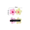 Flowers Hair Clip Girl Cute Hair Bands Hair Accessories Handmade Acrylic Headwear Hairpins Cartoon Hairpin Headdress Gift