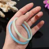 Bangle Women Glass Imitation Jade Bracelet Jingle Girl Jewelry Accessories No Fading Pungent Smell Elegant Bracelets