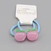 Haarschmuck 2 Stück/Set Cartoon Obst Baby Krawatte Kinder Gummibänder Krawatten Kleines Mädchen Seil Pferdeschwanz Schmuck