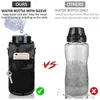 Kubki Aubess Water Bottle 2L Motywacyjne butelki z wodą dużą pojemność Botki uchwytowe przeciwpoślizgowe nurkowanie termos rękaw