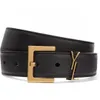 Ceinture de mode pour femmes en cuir véritable 3.0 cm de largeur haute qualité hommes ceintures Y boucle ceinture avec boîte GAL8 1QYL