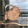 Taillezakken Hartvormige designer tas mode shoder mtiple stijlen tote dames kwaliteit lederen ontwerpers handtassen portemonnee kersen print la dhejq