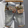 Men's Shorts Men Denim Dżinsy dżinsy rozciągają dziury swobodne dżinsowe szorty NOWOŚĆ Summer Man cienkie elastyczne dżinsy Wysokiej jakości bawełniane szorty T230502