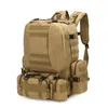 Backpackpakketten 50l tactische rugzak waterdicht 4 in 1molle sporttas Militaire rugzak voor heren voor heren buitenwandeling klimmen Leger Camping Tassen J230502