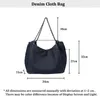 Evening Bags Fashion Casual Chain Strap Women Shoulder Bag Denim Jean Cloth Female Tote For Girl Handbag Ladies China