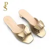 Slippels Fabio Penny European Ladies Fashion Elegante volwassen zomerslippers Lage boog Casual en comfortabele open teen slippers voor vrouwen J230502