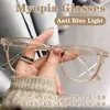 Sunglasses Women Myopia Glasses Men Black Eyeglasses Prescription Shortsighted Eyewear Finished Transparent -1.0-1.5-2.0-2.5-3.0-3.5-4.0Sung