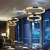 Lampadari Moderni LED a forma di C Anello Soffitto Lampada a sospensione in stile industriale Soggiorno Sala da pranzo Decor Lampada a sospensione Lustre