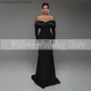 Partykleider Elegantes Langarm-Hochzeitskleid Für Frauen Party Schulterfrei Meerjungfrau Brautkleid Für Braut Bodenlangen Verlobung Vestidos T230502