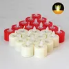 Velas de velas de velas perfumadas Bateria de velas leves operadas por pilar de janela sem chamas de chamas brancas Bluk com lâmpada piscadora de dança para Chris Z0418